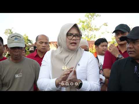 Bupati Tanjab Timur Tinjau Lokasi Kebakaran di Kecamatan Nipah Panjang
