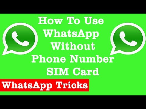 How to use WhatsApp without phone number | SIM Card | Best WhatsApp Tricks