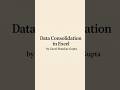 Data Consolidation in Excel #ai #excel #exceltips #exceltricks #exceltutorial #dataconsolidation