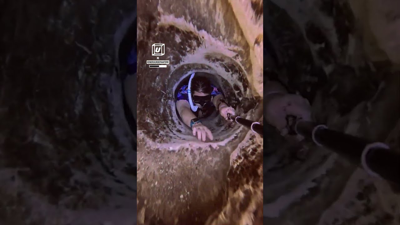 Free Diving In Tight Caves TikTok Kendraunderwaterr