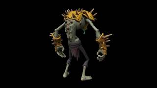 Stylized Armored Cyborg Zombie - Character 3D Model | Game Asset Showcase