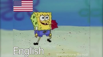 Spongebob "Stepping on the Beach" in different languages
