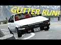 Full Gutter Run in BeamNG!