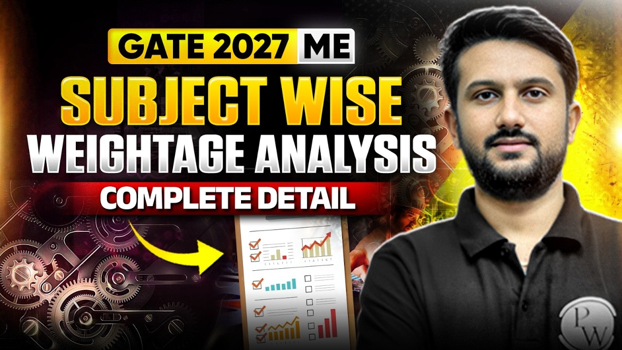 GATE 2027 Preparation | Mechanical Engineering | Subject Wise Weightage ...