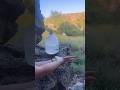 Simple improvised spigot. #outdoors #camping #survival