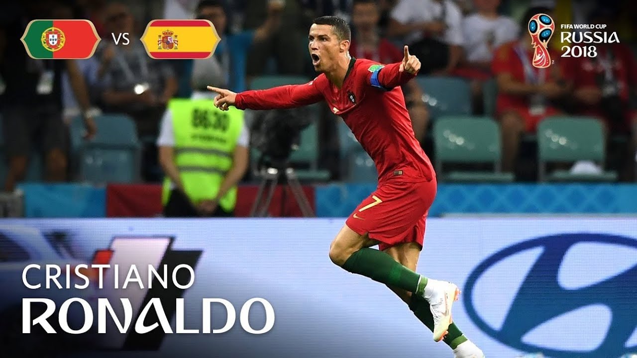 Cristiano Ronaldo's Stunning Free Kick Goal vs Spain 2018 FIFA World