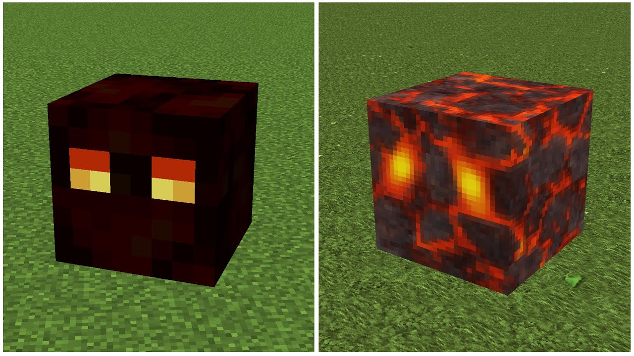 ⁣minecraft vs realistic (magma cube)