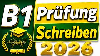 Prüfung DTZ B1 Schreiben 2026 | Neues G.A.S.T Modell mit Lösungen &amp; Musterbrief | Deutsch B1 