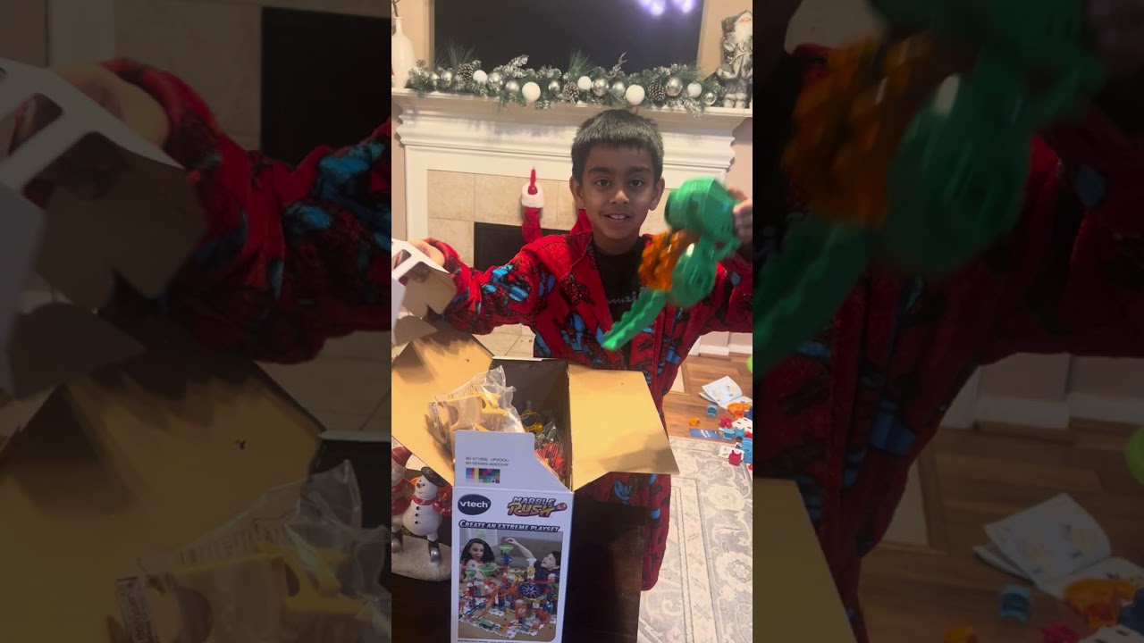 VTECH Marble  rush t-rex dino thrill track set unboxing