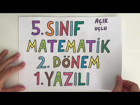 5. Sınıf Matematik 2. Dönem 1. Yazılı