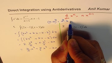 Expand and Simplify to Integrate Polynomials | Antiderivatives for Integration