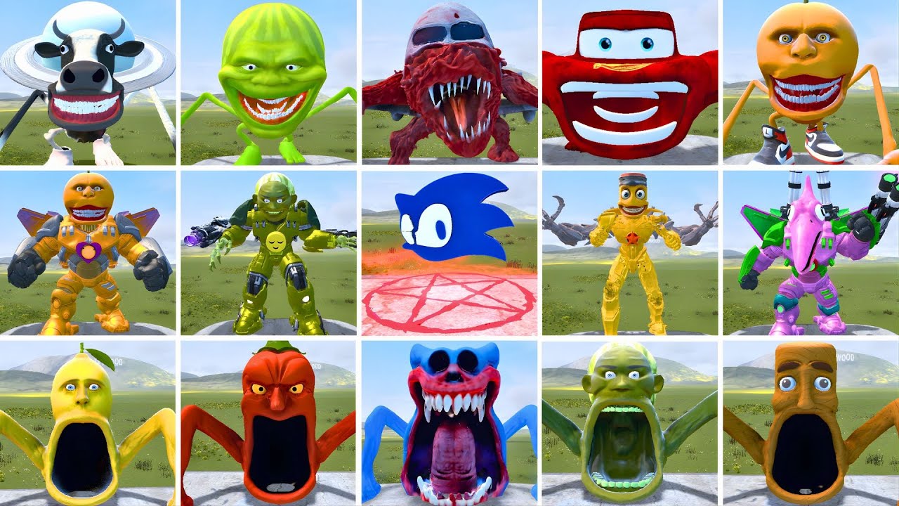 I PLAYED DEATHMATCH GAME WITH ALL SHIN SONIC TAPES FAMILY AND MECHATITAN FAMILY in Garry's Mod!