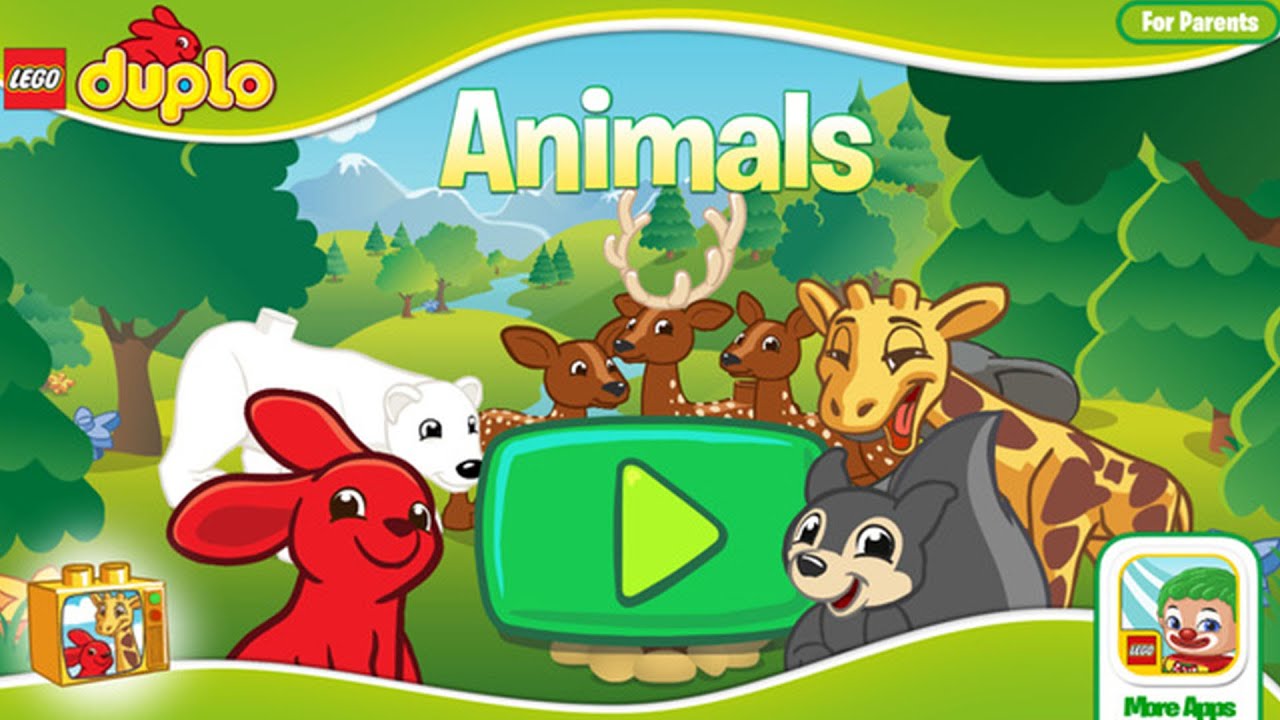 LEGO® DUPLO® Animals (LEGO Systems, Inc) - New Rabbit and Giraffe - App For Kids - YouTube