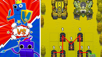 Merge Army Battle Squad | Merge Cube Number Color Block - 1⭐ Merge Battles