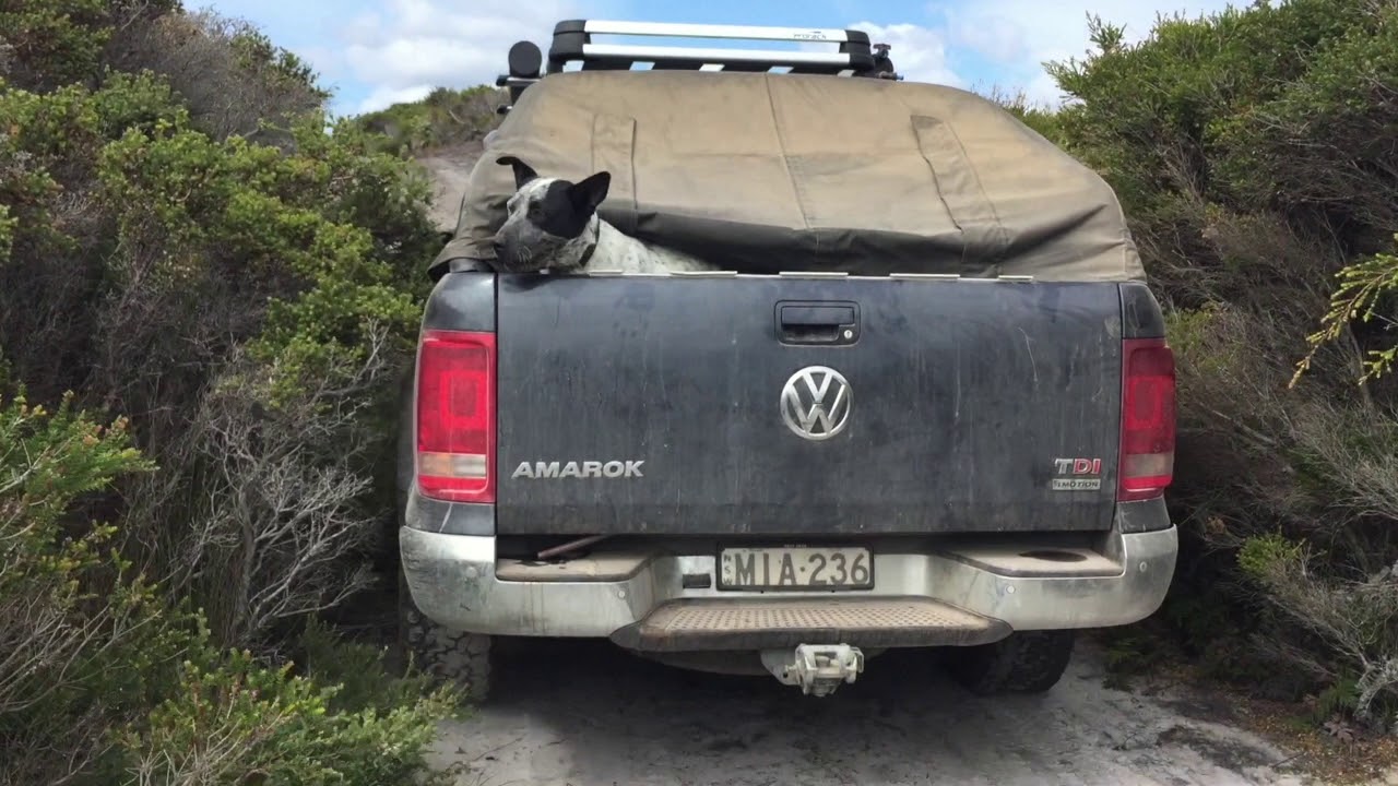 The Lapping Oz family 4WDing in Tasmania.