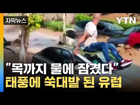 [자막뉴스] 물폭탄 이어 태풍까지...쑥대밭된 스페인 / YTN