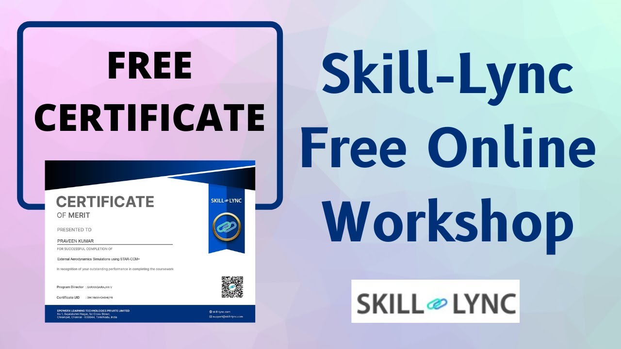 Skill Lync Free Workshop with Certificate