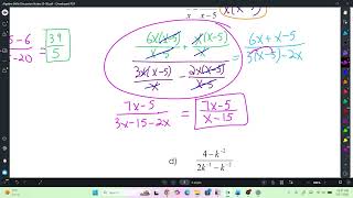 Algebra Skills Day 3