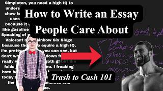 A Tutorial on how to Write an Essay People Actually Want to Read