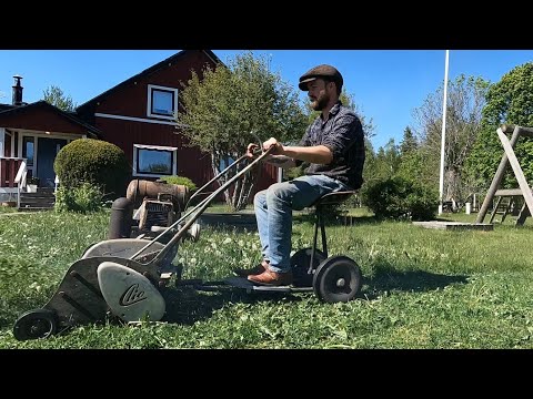 Mowing like i'm rich in 1958.
