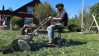 Mowing like i'm rich in 1958.