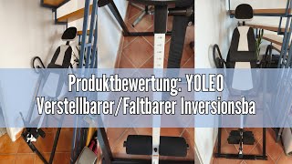 Produktbewertung Yoleo Verstellbarerfaltbarer Inversionsbank Mit Dreifacher Sicherheitsverriegelun
