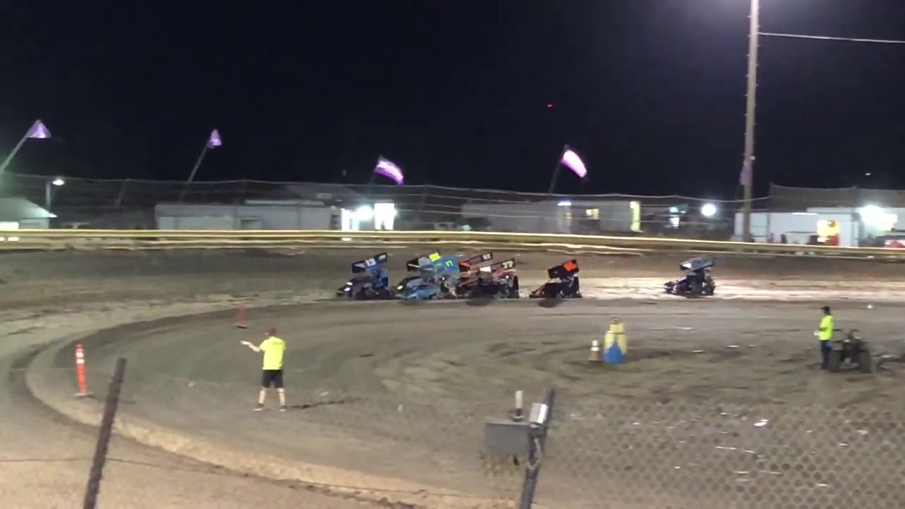 Lemoore Raceway 8/15/20 Jr Sprint Heat- Ty - YouTube