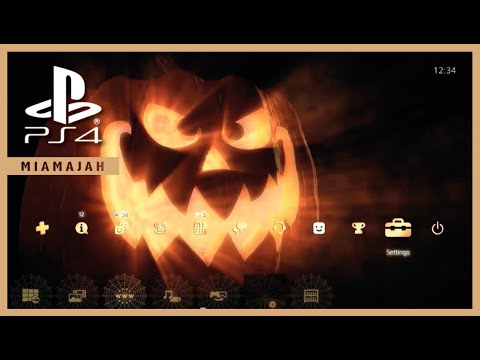 Halloween Scary Pumpkin Minefield PS4 Dynamic Theme HD 