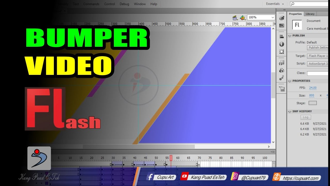 Membuat Bumper Intro Video di Adobe Flash CS6 - YouTube