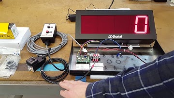 DC-40C-PKG (LED counter with Object Sensor and Remote Decrement and Reset, All-In-One Package)