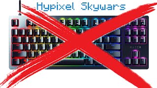 No Keyboard Challenge... (Hypixel Skywars)
