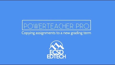 Copy an Assignments to a new grading term
