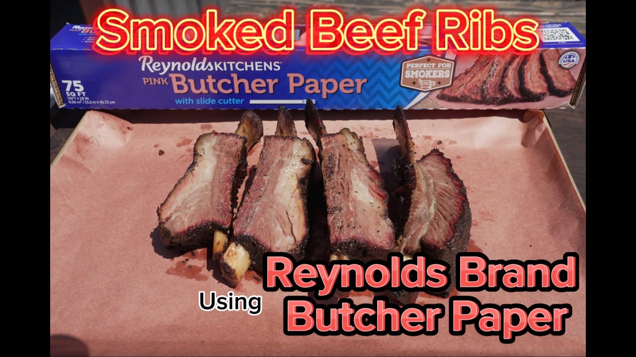 ad Smoked Beef Ribs using Reynolds Butcher Paper 