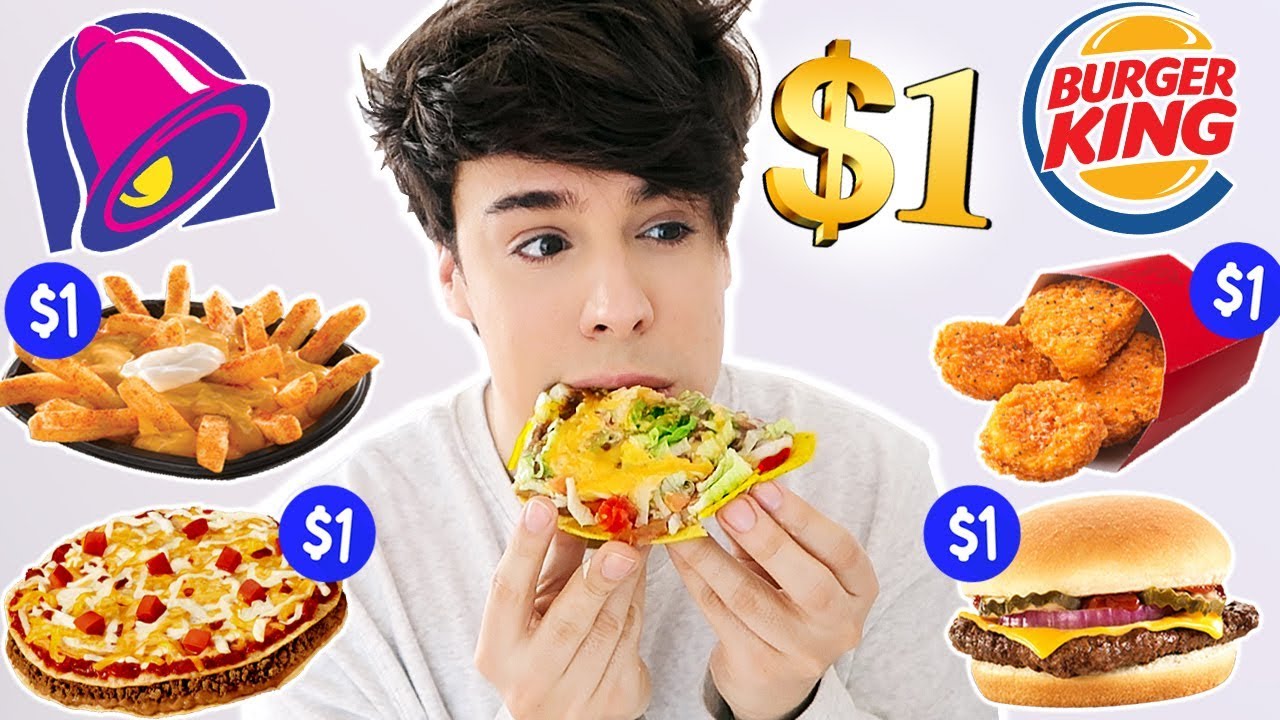 i only ate $ DOLLAR MENU $ items for 24 hours | Raphael Gomes