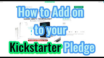 How to Add Kickstarter Add-ons to your Pledge Step-by-step for Magicians