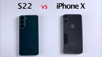 SAMSUNG S22 vs iPhone X - SPEED TEST