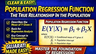 | Population Regression Function Explained 📊 | PRF Made Simple for Beginners! |