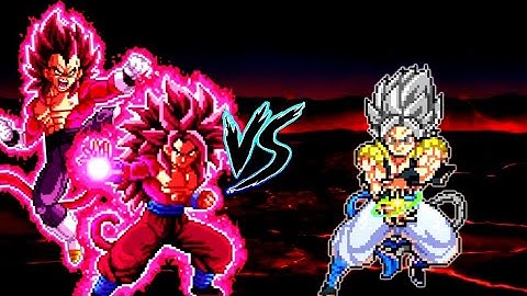 Fusion Xeno Gogeta SSJ4 V2 OP (Goku & Vegeta) VS Gogeta TP V4 OP (all form) in Jump Force Mugen