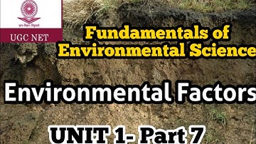 🔴EDAPHIC Factors/NTA-UGC NET ENVIRONMENTAL SCIENCE Unit 1(Part 7)