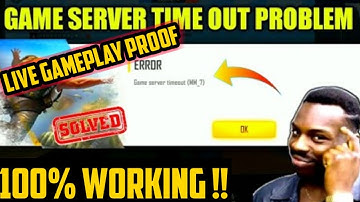 FREE FIRE GAME SERVER TIMEOUT MM_7  PROBLEM |FREE FIRE AUTO BACK PROBLEM | FULLY FIXED | ORION TECH