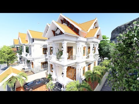 Video Mẫu Biệt Thự Tân Cổ Điển Mái Thái 2 Tầng 8x12m Đẹp... - youtube