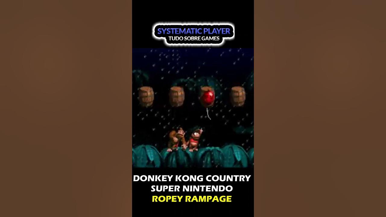 DONKEY KONG COUNTRY (SNES / SUPER NINTENDO) ROPEY RAMPAGE shorts YouTube