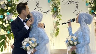 DUET SEPASANG PENGANTIN YG SANGAT ROMANTIS // Wedding Atikah & Rudi