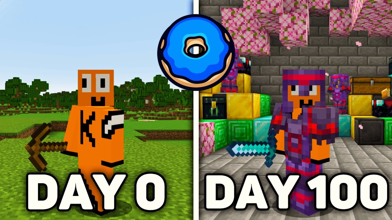 I Survived 100 Days on Donut SMP... (Ep. 1)