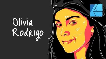 Illustration Olivia Rodrigo | Affinity Designer | VectorArt | Vector Portrait | PopArt | SpeedArt
