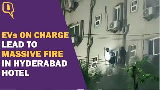 Massive Fire Breaks Out In Hyderabad Hotel, Several Killed | The Quint