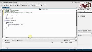 Tutorial Console C# Genap Ganjil