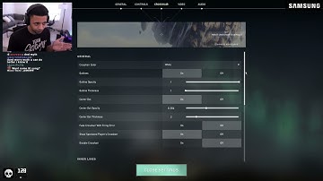 TSM myth shows his crosshair settings.  | Valorant | TSM MYTH