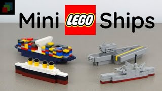 Mini Lego Vehicles Tutorial Part 6: Ships