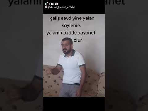 Simral Kerimli 2021 yeni seir tik tok ucun. yalanin ozude xeyanet olur